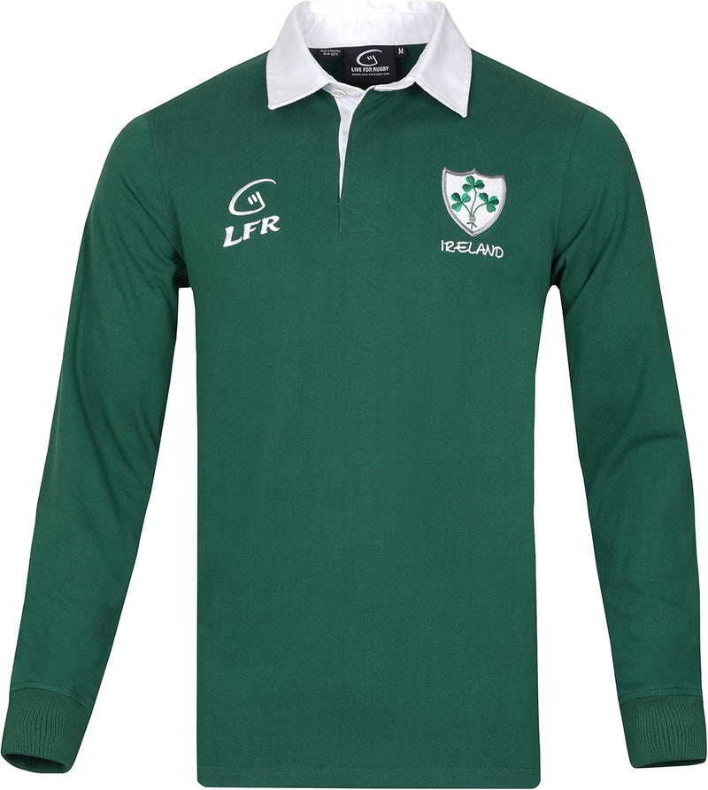 Malham USA Classic Ireland Green Heritage Rugby Jersey - Image 1